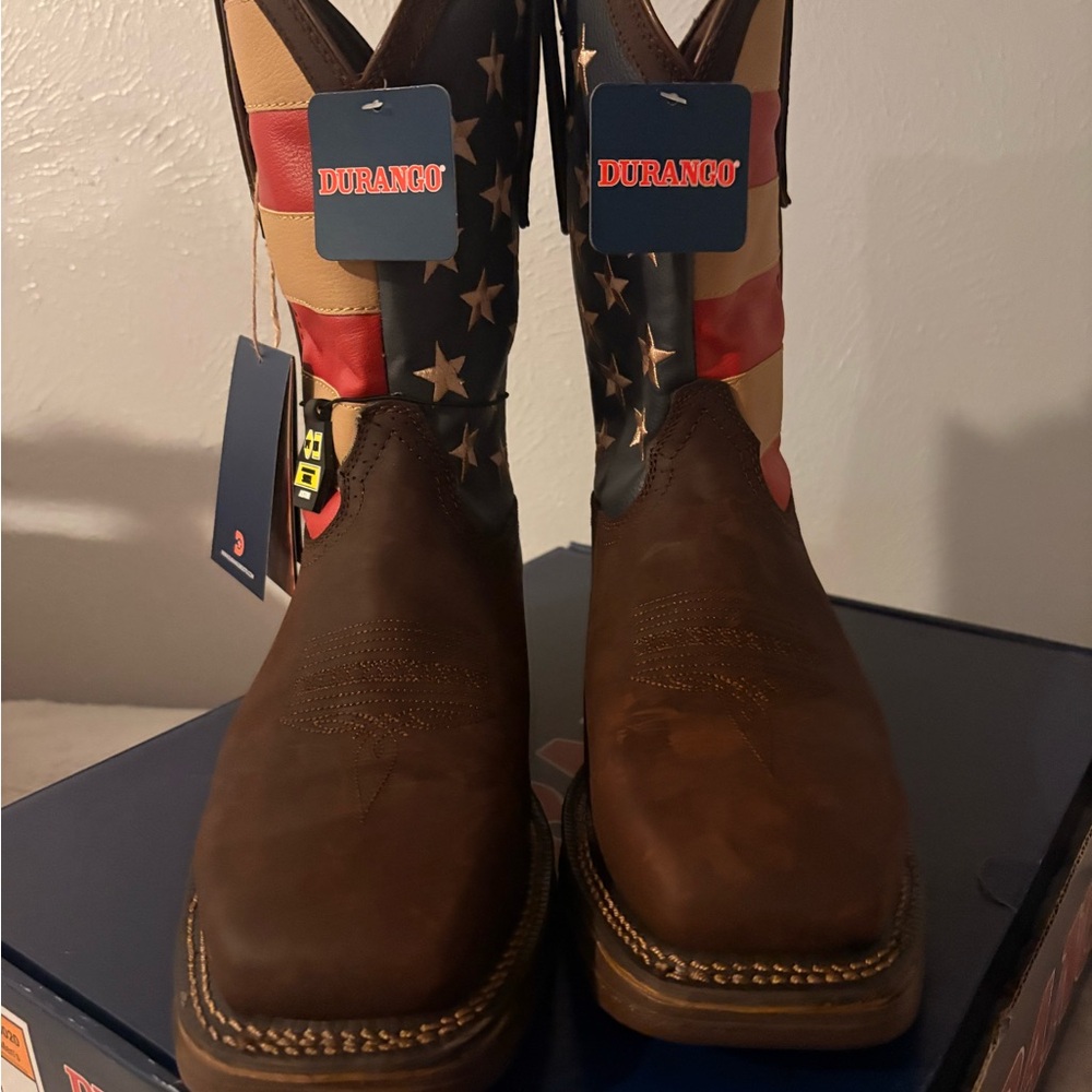 Durango Men's Patriotic Brown Western Boots
